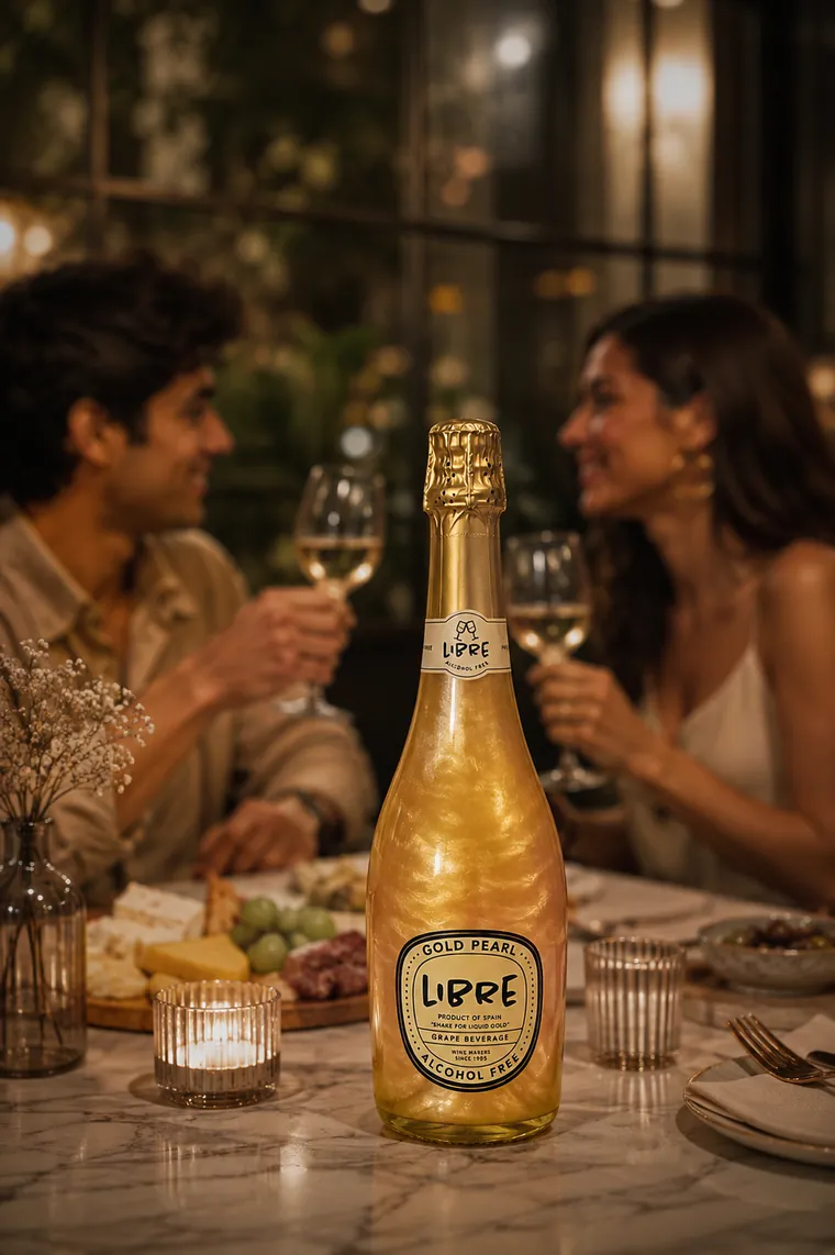 LIBRE Gold Pearl, poured and shared.